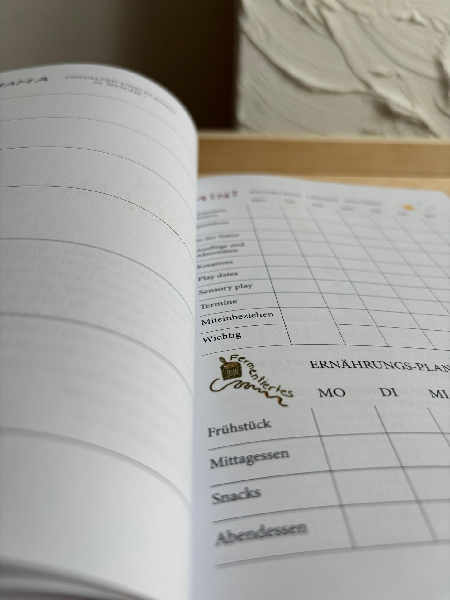 Neutraler Mama Planer/ Journal